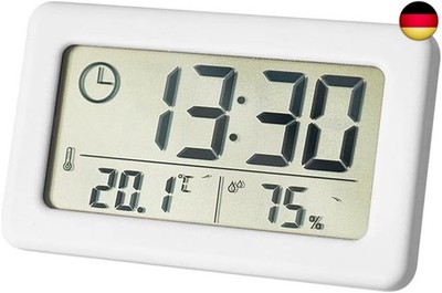 Lancoon Elektronisches Thermo-Hygrometer, Kleine Uhr mit Temperatur