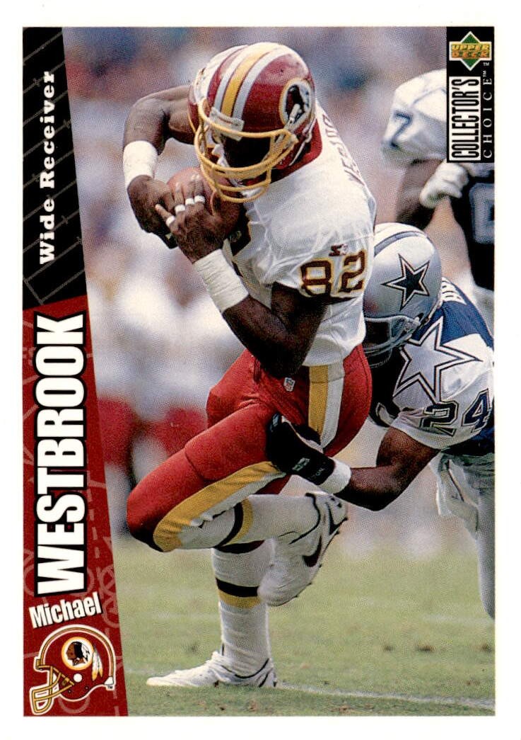 1996 Collector's Choice #167 Michael Westbrook Washington Redskins