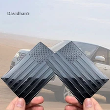 2Pcs American US Flag Car Stickers Metal Emblem Badge Decal Exterior Accessories