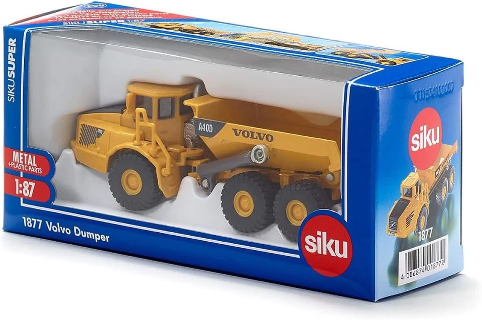 siku 1877, Volvo Dumper, Construction site vehicle, 1:87, Metal/Plastic, Tipping - Image 4 of 4