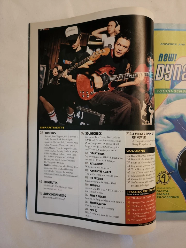 2002 November GUITAR WORLD Disturbed Grateful Dead Stone Sour Pink Floyd (MH182) Foto 3 de 4