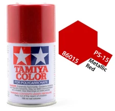 Tamiya 86015 PS-15 Metallic Red Polycarbonate Lexan RC Spray Paint 100ml - US