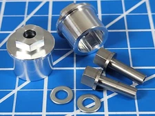 Tamiya 1 Pair 15mm Aluminum Wheel Hub Spacer Extender Widener RC 1/10 12mm Hex