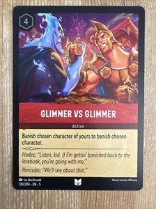Lorcana Glimmer vs Glimmer 130/204​​ Shimmering Skies ​​Near Mint Cold Foil​​
