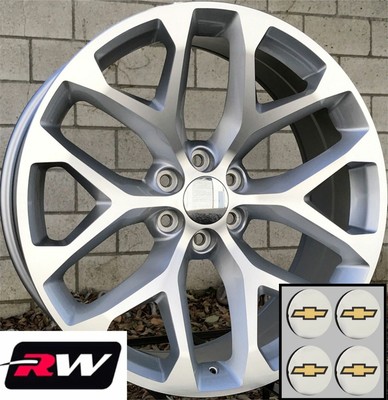 24 inch Chevy Silverado 1500 OE Replica Wheels Snowflake ... 24 inch Chevy Silverado 1500 OE Replica Wheels Snowflake ...
