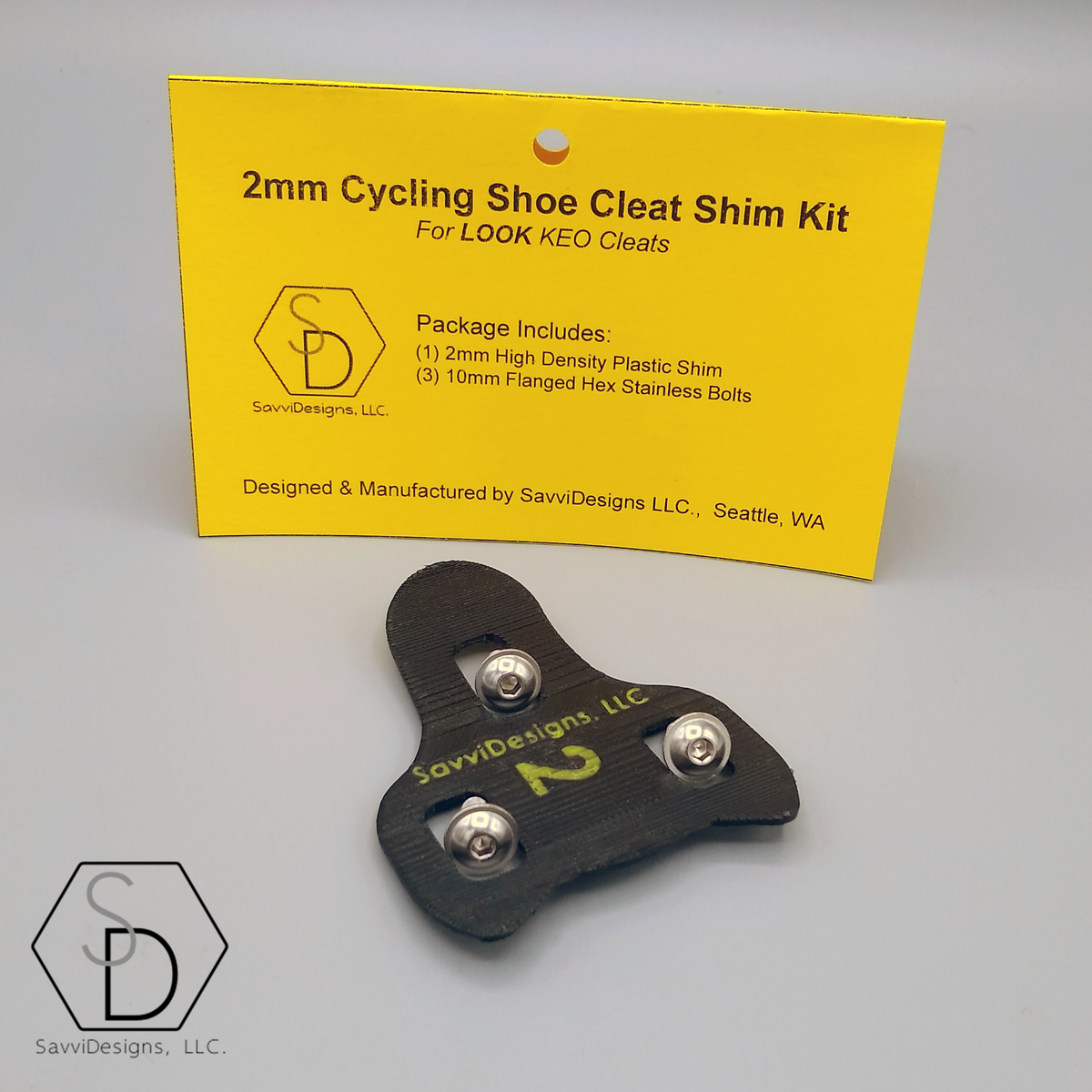 Cleat Look Keo Shims LOOK KEO 2mm Cleat Spacer Cycling Shoe Shim