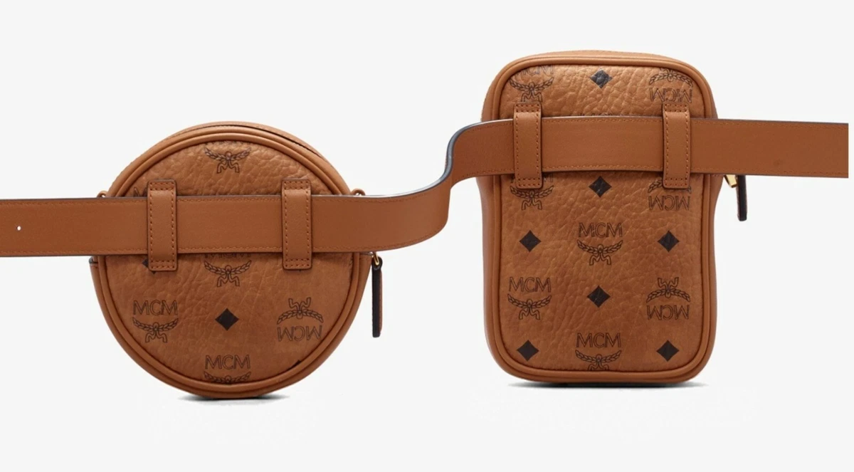 MCM, Bags, Mcm Cognac Visetos Belt Bucket Bag Limited Edition