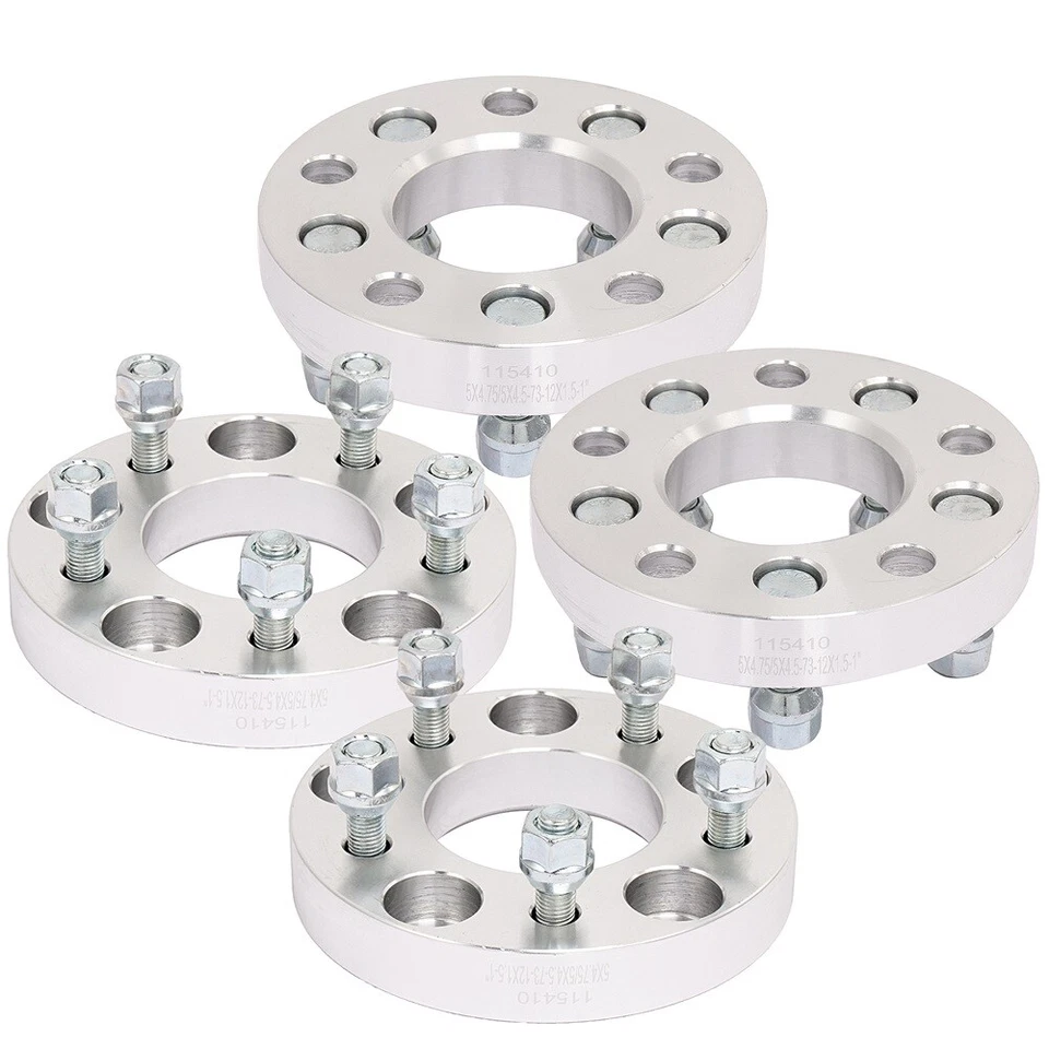 4Pcs 1" or 25 mm 5x4.75 to 5x4.5 Wheel Adapters For Chevrolet Corvette 1984-2019 Foto 4 de 4