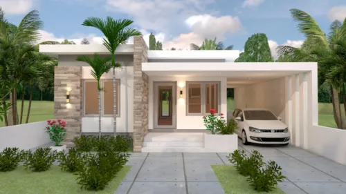 33x43 Feet House Design 10x13 Meter 3 Beds PDF Full Plan (A4 Hard Copy)