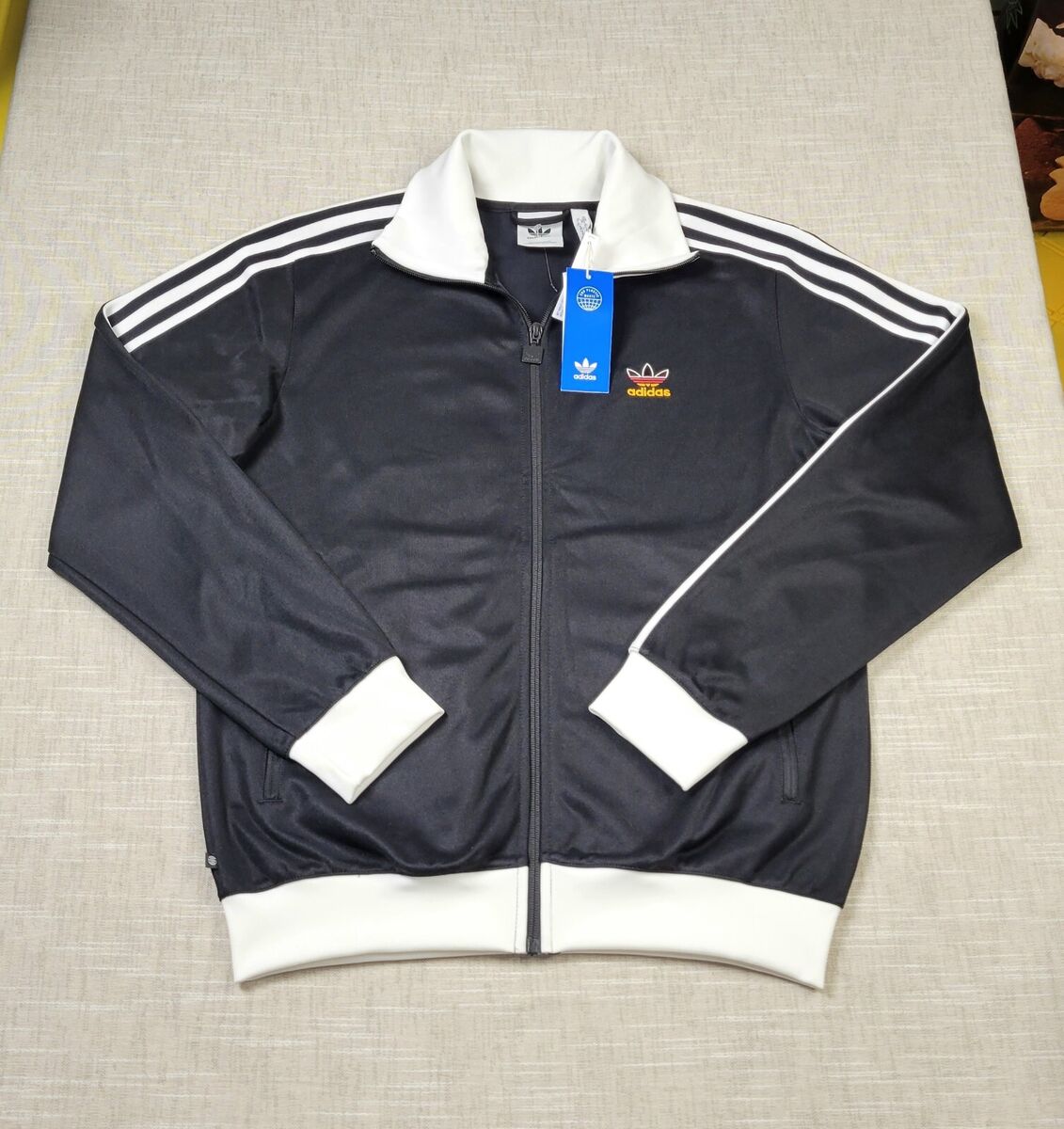 ADIDAS Beckenbauer Track Jacket FB Nations Full Zip Black ADIDAS Beckenbauer Track Jacket FB Nations Full Zip Black