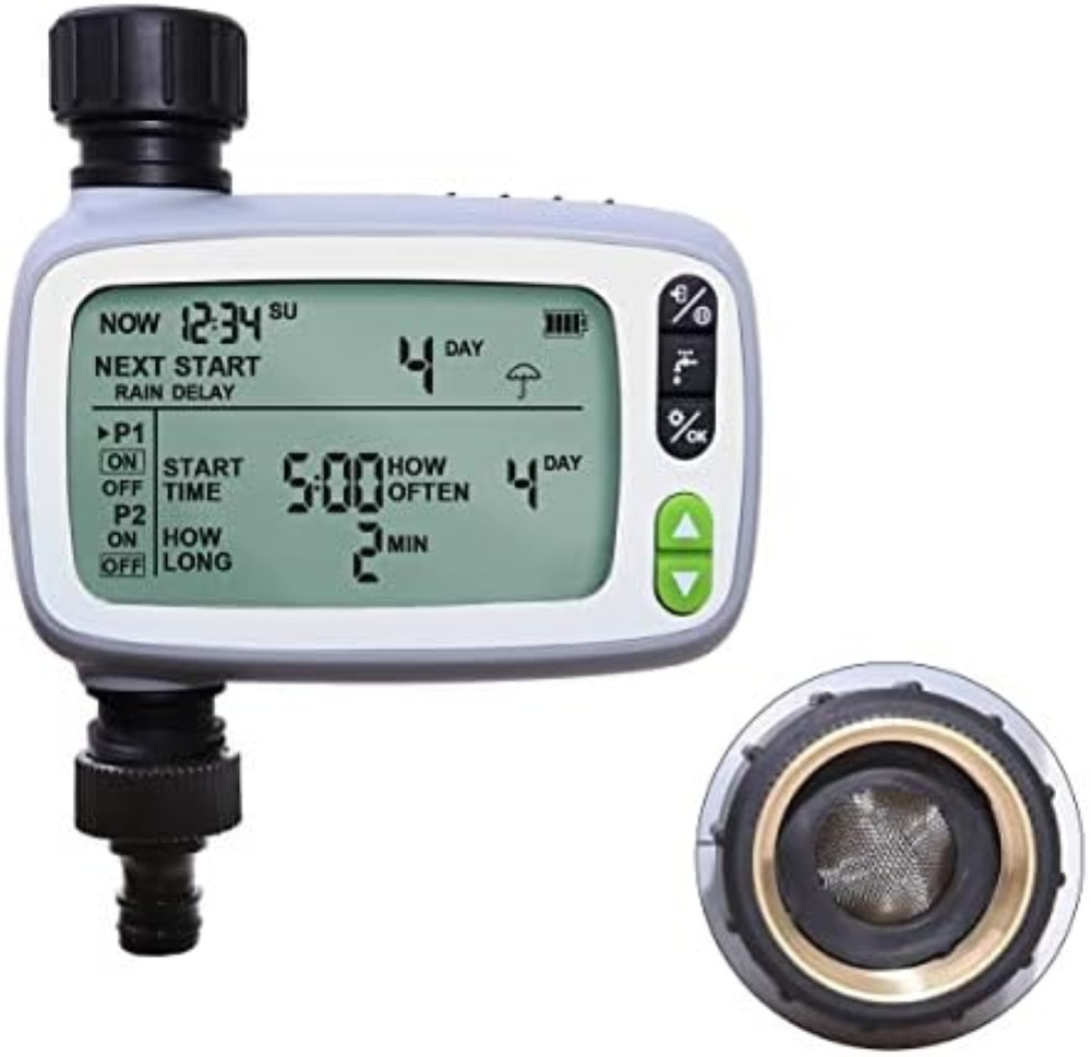 Programmatore Irrigazione 2 Zone LCD | Timer Giardino Professionale - 1