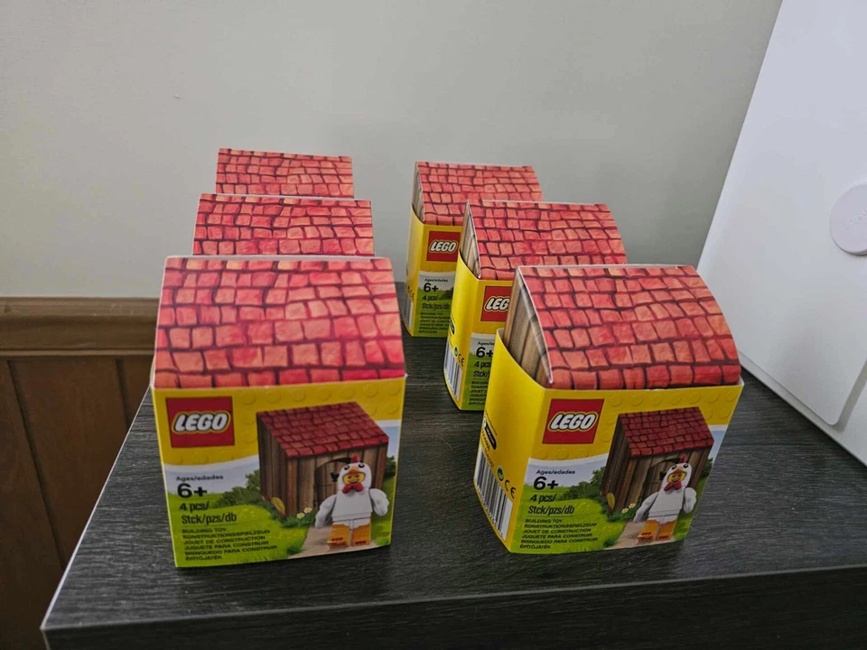 6 LEGO Minifigure Chicken Suit Guys (5004468) EASTER SPECIAL RARE!! Mint in box! - Image 3 of 3