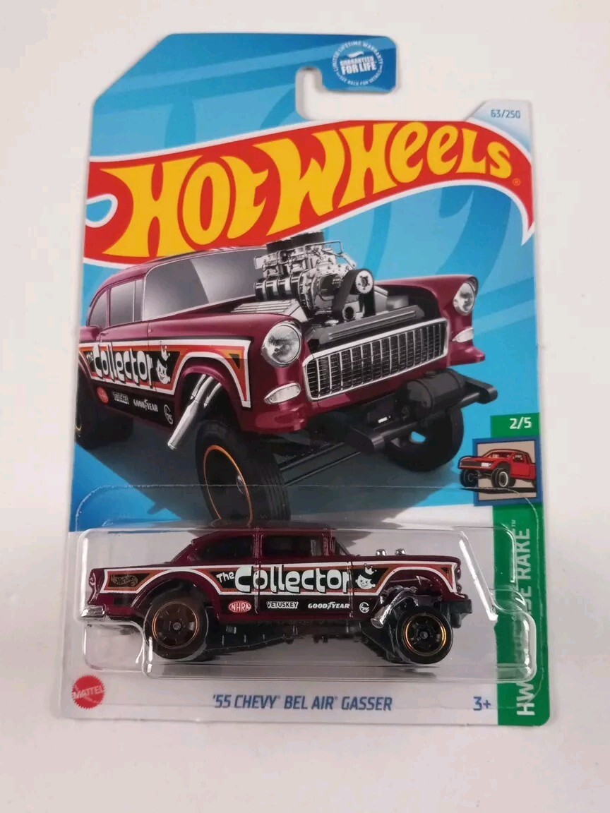 2024 Hot Wheels '55 Chevy Bel-Air Gasser Brown 63/250 HW Reverse Rake 2/5 New