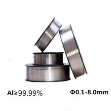 3.28 ft Length 99.99 Purity Aluminum Al Metal Wire, 0.1-1mm Diameter Option