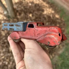 Antique 1930’s Wyandotte Pressed Steel Stake Bed Truck - Missing Tailgate