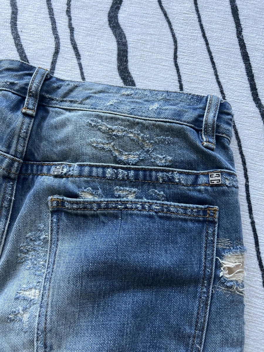 Givenchy Matthew Williams Jeans In Destroyed Denim Moleskin Givenchy Matthew Williams Jeans In Destroyed Denim Moleskin
