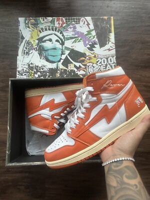 Air Kool Kiy Orange/White Size 7 Men