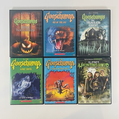 Goosebumps 6 DVD Lot: Cry Cat, Headless Ghost, Scary House, Shocker + MORE!