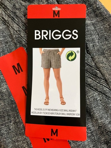 Pantalones cortos para mujer Briggs de mezcla de lino - Nuevos con etiquetas - 4 colores y 4 tallas disponibles - Imagen 49 de 74