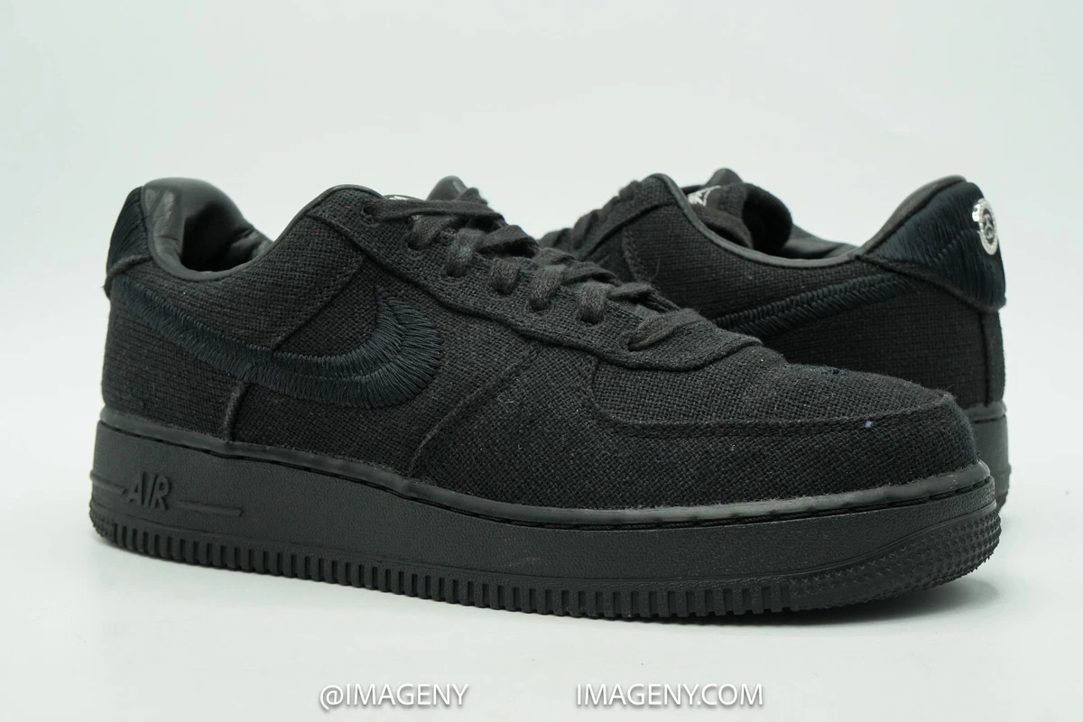 Nike Air Force 1 Low Stussy Black for Sale | Authenticity