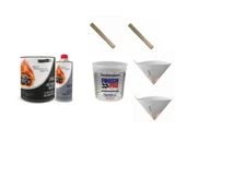 Hot Rod Black (Satin) Single Stage Urethane Paint Kit Gallon or QT.  High Teck