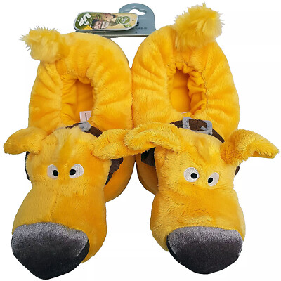 Disney Store ausgegrabene Film-Hausschuhe weich Plüsch hundeförmig UK Kinder Größe 9-10 11-12