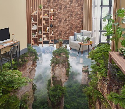 3D Alpine Trees SKE1393 Floor WallPaper Print Decal Epoxy Floor Deco Kay