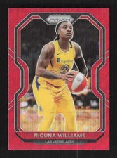 Riquna Williams 2021 Panini Prizm WNBA Ruby Wave Las Vegas Aces #38