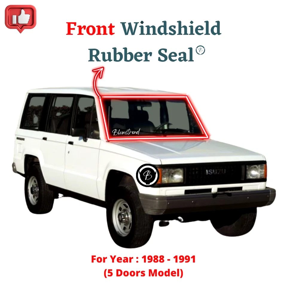 Isuzu Trooper / Bighorn Modelo 5D (1988-1991) Parabrisas Delantero Goma Sello Vidrio Foto 3 de 4