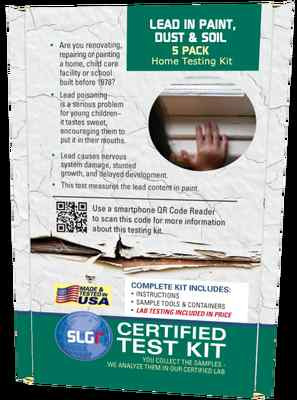 Lead Test Kit in Paint, Dust, or Soil 5PK (1 Bus. Day) Schneider Labs
