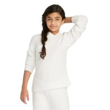 Girls Large 10/12 Cozy Hoodie Art Class Cream