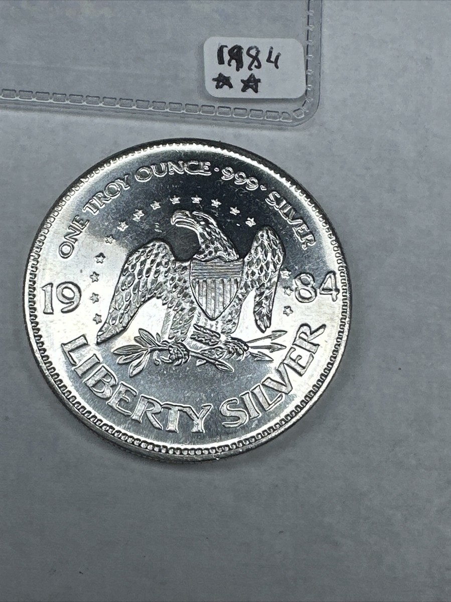 1984 1 Oz 999 Silver Round 