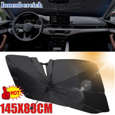 Faltbar Auto Windschutzscheibe Sonnenschirm Sonnenblende Frontscheibe UV-Block