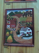 VTG NOP Sunset LONGSTITCH COUNTRY LANDSCAPE #5507 11x14" READ