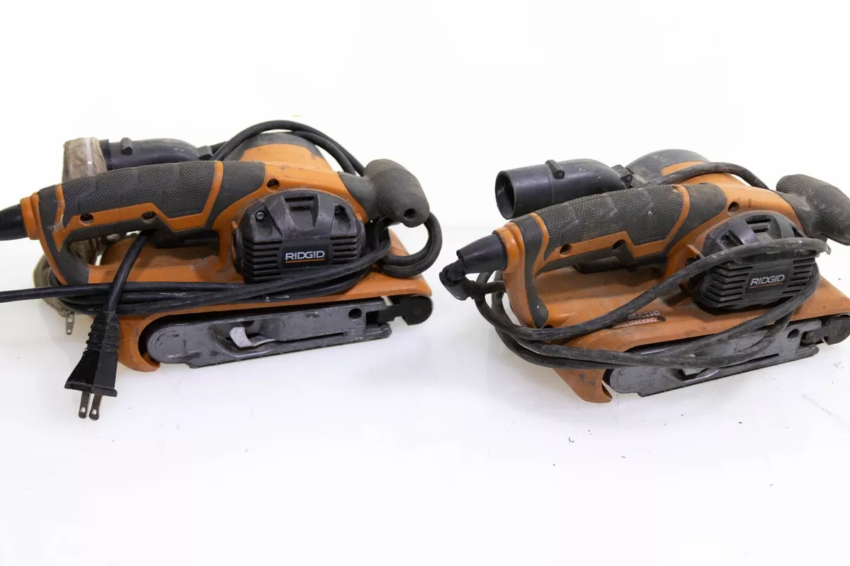 Ridgid R2740 Lot of 2 Variable Speed Corded Belt Sander PARTS REPAIR ONLY