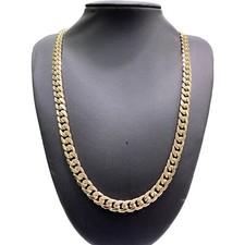 9ct 9k Yellow Gold Italian Curb Cuban Men’s Chain Necklace 83.44 Grams 56cm. New