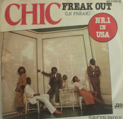7'' 1977 PARTY KULT IN MINT- ! CHIC Le Freak (Freak Out)