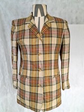 Vintage Daks Womens Checked Print Blazer Size-uk10