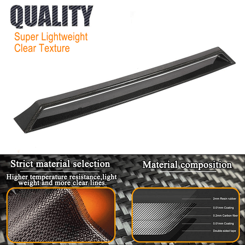 For Benz W463 W464 G63 2019UP REAL Carbon Front Bumper Upper Air Vent Scoop - Picture 7 of 10