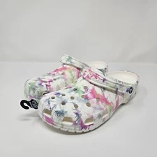 Unisex Crocs Classic 'Bleach Dye' Clog / 207326-94S / Size 10 Men's - 12 Wmns