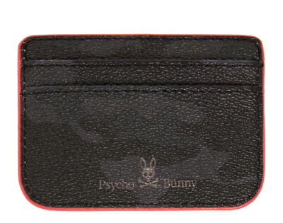 Psycho Bunny Leather Card Case Black Camo B6A634Z1LT-BLCM | eBay Psycho Bunny Leather Card Case Black Camo B6A634Z1LT-BLCM | eBay