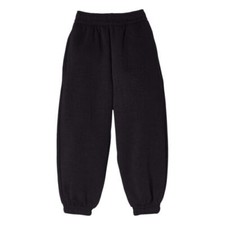 Kids Boys Girls Warm Plain Fleece Jogging Joggers Bottom Pant Unisex 2-10 Years