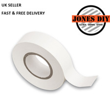 WHITE ELECTRICAL PVC TAPE INSULATION INSULATING TAPE LONG FLAME RETARDENT ROLLS