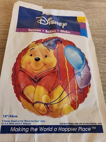 Winnie The Pooh Happy Birthday Large Self-Sealing Balloon - 第 1/2 張圖片