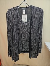 Onyx Nite Open Front Cardigan & Tank Set Size...