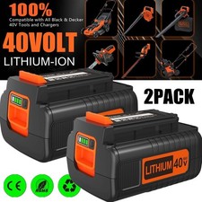 40V 2.0Ah LBX2040 for Black and Decker 40 Volt Lithium Battery LBXR36 LBX1540 US