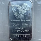 Engelhard 1oz .999+ Fine Silver Bar Eagle Logo 1986 Vintage Original Sleeve Tone
