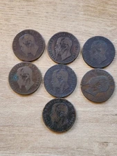 1866-1868 Kingdom of Italy 10 Centesimi Coin Vittorio Emanuele II Bronze Coin