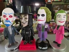 LOT O 4 BOBBLEHEADS 3 JOKERS 1 VANDETTA WACKY WOBBLER FUNKO 3 from Batman movies