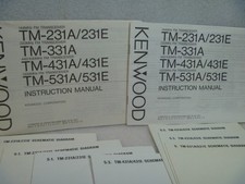  2 Kenwood TM-231A, TM-331A, TM-431A, TM-531A Manuals with Schematics